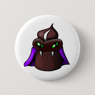 Vampire Cupcake Button