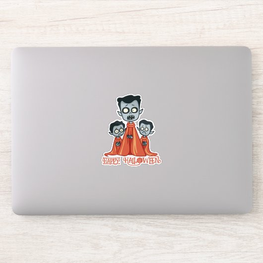 Vampire Dad en Vampire Kinder Sticker (Computer)