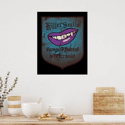 Vampire Dental Poster (Keuken)