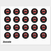 Vampire Dents Halloween Dracula Dracula Sticker (Feuille)