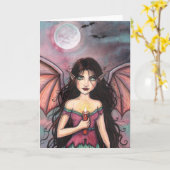 Vampire d'Halloween avec Carte de Chandelle (Fleur jaune)