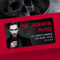Vampire drinkt bloed Halloween retouradres