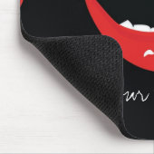 Vampire druipend bloed Halloween tanden muismat (Hoek)