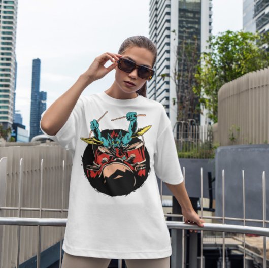 Vampire drum Player Musicus T-shirt