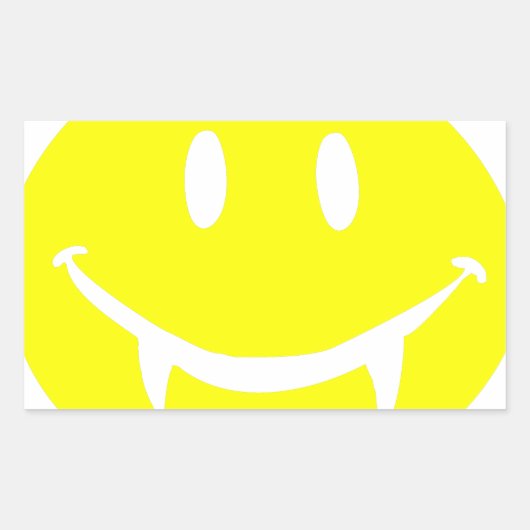 vampire emoji dracula rechthoekige sticker (Voorkant)