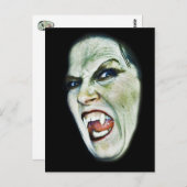 Vampire en baisers-(vue latérale)- Carte postale (Devant / Derrière)
