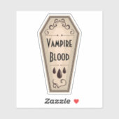 Vampire Étiquette d'apothecaire du sang (Feuille)