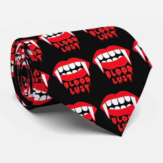 Vampire Fangs Blood Lust Halloween Party Stropdas (Opgerold)
