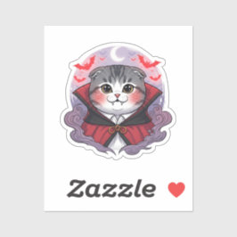 Vampire Fold - Schattigee Schotse Vouw Vampier Cat Sticker
