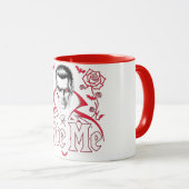 Vampire foncé "Bite Me" Halloween Humour Mug (Devant droit)