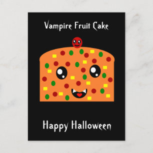 Vampire Fruit Cake "Happy Halloween" Briefkaart