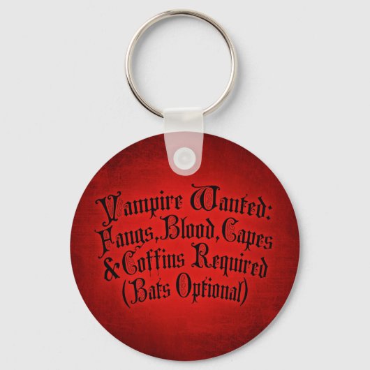 Vampire Gewenst Sleutelhanger (Voorkant)