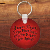 Vampire Gewenst Sleutelhanger (Voorkant)