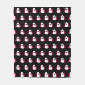 Vampire Ghosts op zwart Fleece Deken (Voorkant)