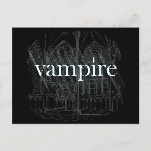 Vampire Gothic Briefkaart (Voorkant)
