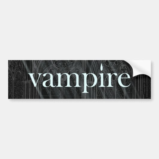 Vampire Gothic Bumpersticker (Voorkant)