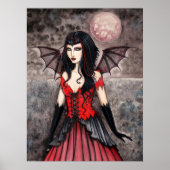Vampire Gothic Fairy Art Poster Print (Voorkant)