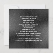 Vampire Gothic Faux Leder Joodse bruiloft Kaart (Achterkant)