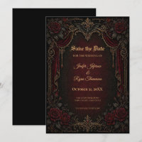 Vampire Gotische Save the date uitnodiging