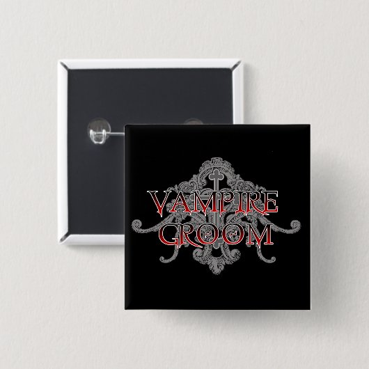 Vampire Groom Button (Voorkant /achterkant)