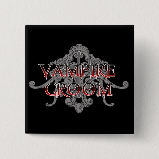 Vampire Groom Button (Voorkant)