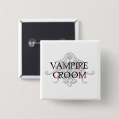 Vampire Groom Vierkante Button 5,1 Cm (Voorkant /achterkant)