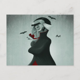 Vampire halloween briefkaart