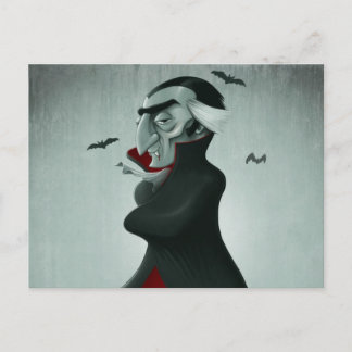 Vampire halloween briefkaart