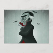 Vampire halloween briefkaart (Voorkant)