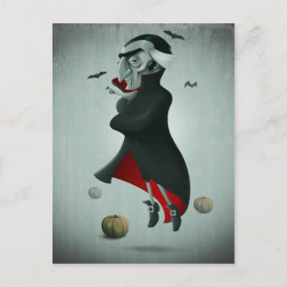 Vampire halloween briefkaart