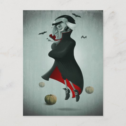 Vampire halloween briefkaart (Voorkant)