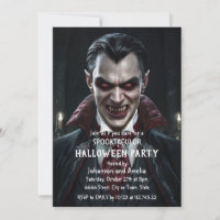 Vampire Halloween-feest uitnodiging Gotische Dracu