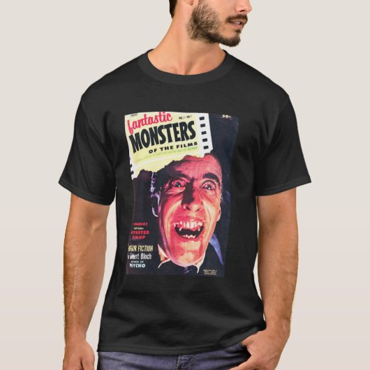 Vampire Halloween Horror  Dracula Comic Boo T-shirt (Voorkant)