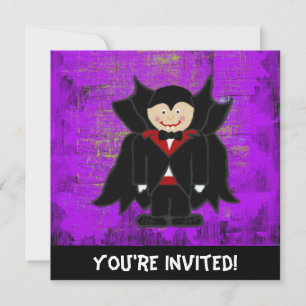 Vampire Halloween Invitation Kaart