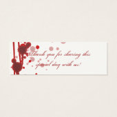 Vampire Halloween Mariage Favor Balise Faux sang R (Dos)