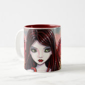 Vampire Halloween Mug par Molly Harrison (Devant gauche)