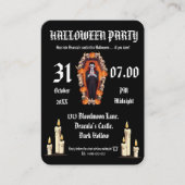 Vampire 🖤 halloween party - Black Invitation card (Devant)