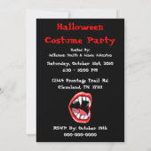 Vampire Halloween Party Invitation Kaart (Achterkant)