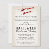 Vampire Halloween Party Kaart (Voorkant)