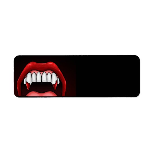 Vampire Halloween Teeth Etiket (Voorkant)