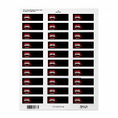 Vampire Halloween Teeth Etiket (Full Sheet)