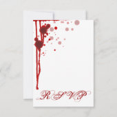 Vampire Halloween Weddenschap RSVP Fake Blood Red (Achterkant)