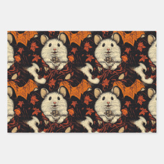 Vampire Hamster Halloween inpakpapier Vel