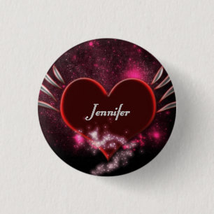 Vampire_Heart_Jennifer Ronde Button 3,2 Cm