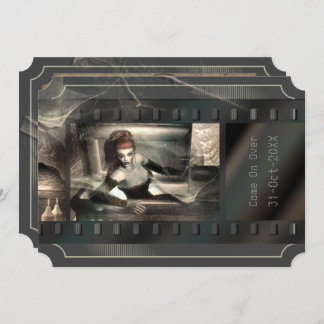 Vampire-horrorgotiek Halloween-feest Kaart