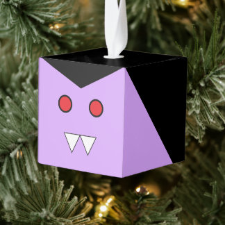 Vampire Houten Kubus Halloween Ornament