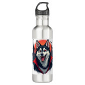 Vampire Husky Bite Waterfles (Voorkant)