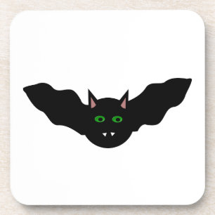 Vampire kat faced Bat Halloween Onderzetter