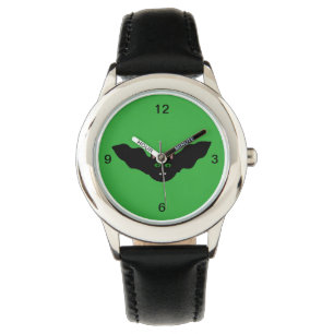 Vampire kat faced Bat Halloween Watch Horloge