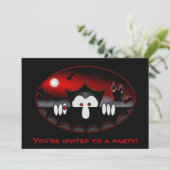Vampire Kilroy Invitations Kaart (Staand voorkant)